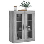 vidaXL Armoire murale sonoma gris 69 5x34x90 cm bois d'ingénierie