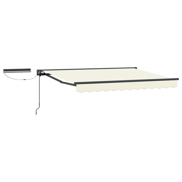 vidaXL Auvent rétractable électrique Crème et Anthracite 3 x 2 m