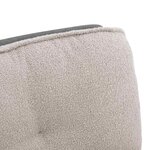 vidaXL Chaise pivotante de bureau gris clair bouclé comme laine tissu