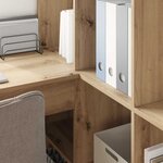 vidaXL Bureau d'angle chêne artisanal 101.5 x 149.5 x 149.5 cm