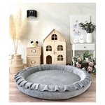 Tapis de jeu Nest velours gris