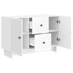 vidaXL Buffet Blanc brillant 89 x 34 5 x 60 cm Bois d'ingénierie