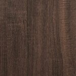 vidaXL Meuble TV chêne brun 60x31x39 5 cm bois d'ingénierie et métal