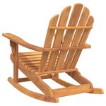 vidaXL Chaise à bascule de jardin Adirondack bois de teck solide