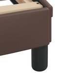 vidaXL Lit avec matelas Hvar marron 140x190 cm similicuir