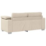 vidaXL Canapé Beige 180 x 80 x 82 cm Tissu en lin mélangé