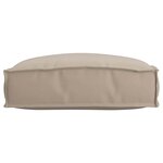 vidaXL Coussin pour assise de palette Taupe 50 x 50 x 12 cm