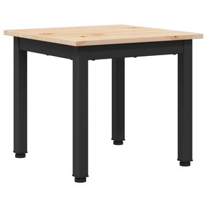 vidaXL Table basse Naturel 40 x 40 x 36 cm Bois de pin massif