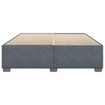 vidaXL Cadre de lit Gris foncé 180 x 200 cm Velours