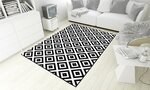 Tapis de salon Black&White 160 x 230 cm - Noir