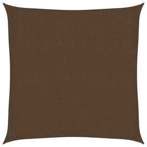 vidaXL Voile d'ombrage 160 g/m² Marron 3x3 m PEHD