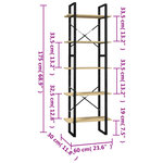 vidaXL Bibliothèque à 5 niveaux 60x30x175 cm Bois de pin