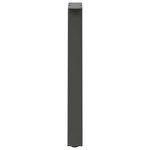 vidaXL Pieds de table à manger en forme de A 2 pièces Anthracite 50 x (72-73) cm Acier