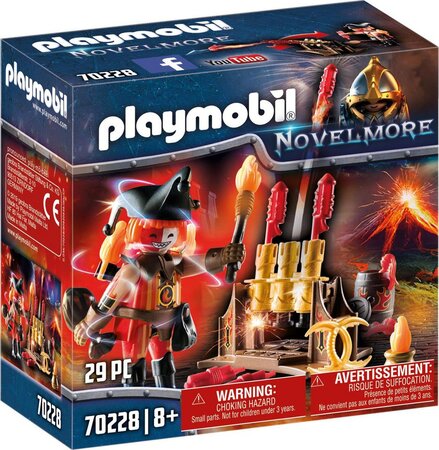 Playmobil novel more 70228 maitre du feu et canon