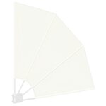vidaXL Écran de confidentialité pour balcon Crème 115 x 115 cm tissu