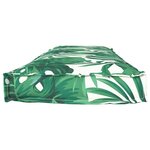 vidaXL Coussin pour banc de palette Motif de feuille 140 x 40 x 8 cm