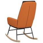Vidaxl chaise à bascule noir tissu
