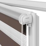 vidaXL Store enrouleur tamisant 80 x 175 cm marron