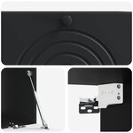 vidaXL Meuble TV mural Noir 78 5 x 41 x 30 cm Bois d'ingénierie