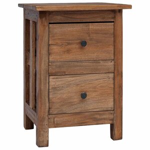 vidaXL Table de chevet bois massif d'acajou 40x30x51 cm