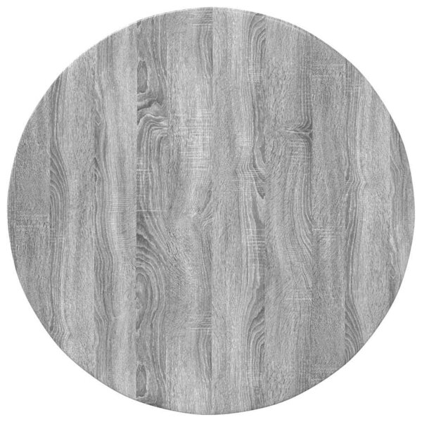 vidaXL Plateau de table Sonoma gris 80 x 80 x 1.5 cm Bois d'ingénierie