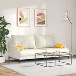 vidaXL Coussins d'accent 2 Pièces Jaune clair Ø 15 x 40 cm