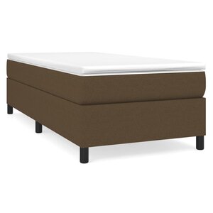 vidaXL Sommier à lattes de lit avec matelas Marron foncé 80x200 cm