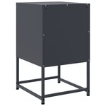 vidaXL Tables de chevet 2 Pièces anthracite 36x39x60 5 cm acier