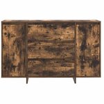 vidaXL Buffet Chêne Fumé 120x41x75 cm Bois d'Ingénierie