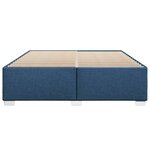 vidaXL Cadre de lit sans matelas bleu 180x200 cm tissu