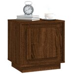 vidaXL Tables de chevet 2Pièces chêne marron 44x35x45cm bois d'ingénierie