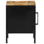 vidaXL Cabinet de chevet Marron et noir 30 x 30 x 40 cm