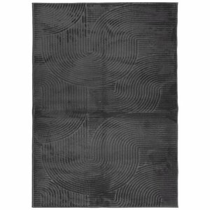 vidaXL Tapis IZA poils courts style scandinave anthracite 240x340 cm