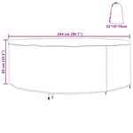 vidaXL Housse de meubles d'extérieur 244 x 244 x 85 cm