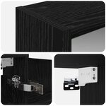 vidaXL Armoire Miroir de Salle de Bain Chêne noir 43 x 16 x 62.5 cm