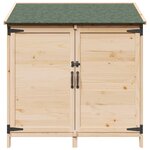 vidaXL Abri de jardin avec toit Naturel 106 5 x 56 x 113 5 cm