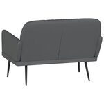 Banc banquette 107 x 80 x 81 cm synthétique gris 02_0010697