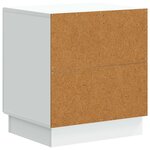 vidaXL Table de chevet Blanc 43 x 34 5 x 47 cm Bois d'ingénierie