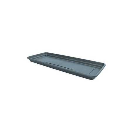 PLASTIKEN plateau rectangulaire - 57 X 23 cm - Anthracite