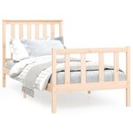 vidaXL Cadre de lit sans matelas 100x200 cm bois massif de pin