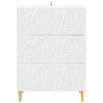 vidaXL Armoire à tiroirs Blanc 66 x 34 5 x 90 cm Bois d'ingénierie