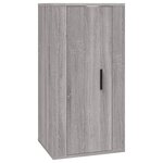 vidaXL Ensemble de meubles TV 4 Pièces Sonoma gris Bois d'ingénierie