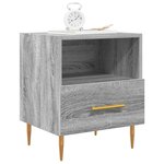 vidaXL Tables de chevet 2 Pièces sonoma gris 40x35x47 5 cm