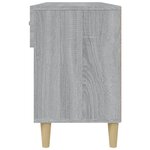 vidaXL Meuble à chaussures Sonoma gris 102x35x55 cm Bois d'ingénierie