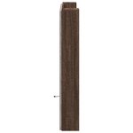 vidaXL Armoire tête de lit avec LED chêne marron 120x16 5x103 5 cm