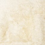 vidaXL Tapis shaggy à poils longs NAVARRA crème 120x120 cm polyester