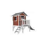 AXI Beach Lodge XL Maisonnette Scetinavian rouge Toboggan Gris