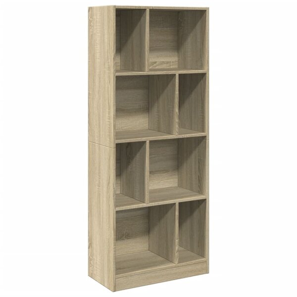 vidaXL Bibliothèque chêne sonoma 57x28 5x141 cm bois d'ingénierie