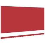 vidaXL Tissu de remplacement d'auvent pour cadre 6x3.5 m Rouge