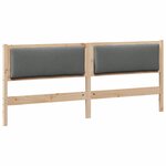vidaXL Tête de lit Autre Marron 200 cm Bois massif en pin
